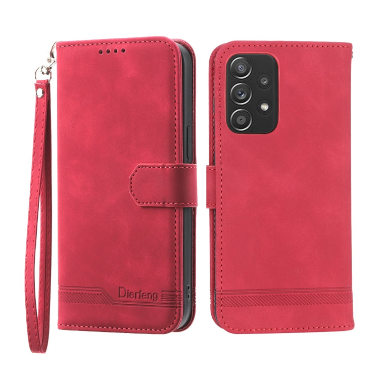 Dierfeng Dream Line TPU + PU Leather Phone Case, For Samsung Galaxy A51 4G, For Samsung Galaxy A71 4G, For Samsung Galaxy A12 5G, For Samsung Galaxy A32 4G, For Samsung Galaxy A32 5G, For Samsung Galaxy A52 5G / 4G, For Samsung Galaxy A72 5G / 4G      ...