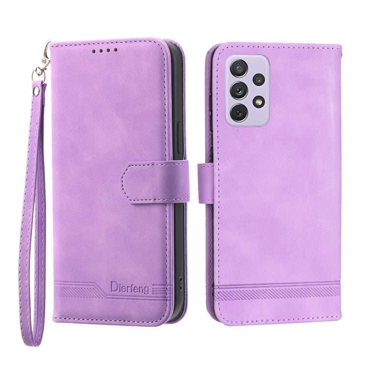 Dierfeng Dream Line TPU + PU Leather Phone Case, For Samsung Galaxy A51 4G, For Samsung Galaxy A71 4G, For Samsung Galaxy A12 5G, For Samsung Galaxy A32 4G, For Samsung Galaxy A32 5G, For Samsung Galaxy A52 5G / 4G, For Samsung Galaxy A72 5G / 4G      ...