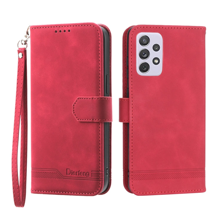 Dierfeng Dream Line TPU + PU Leather Phone Case, For Samsung Galaxy A51 4G, For Samsung Galaxy A71 4G, For Samsung Galaxy A12 5G, For Samsung Galaxy A32 4G, For Samsung Galaxy A32 5G, For Samsung Galaxy A52 5G / 4G, For Samsung Galaxy A72 5G / 4G      ...