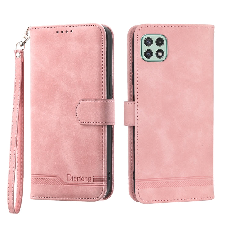 Dierfeng Dream Line TPU + PU Leather Phone Case, For Samsung Galaxy A22 5G, For Samsung Galaxy A03s 164mm, For Samsung Galaxy A03s 166mm, For Samsung Galaxy A03s US Version, For Samsung Galaxy A13, For Samsung Galaxy A53, For Samsung Galaxy A73        ...