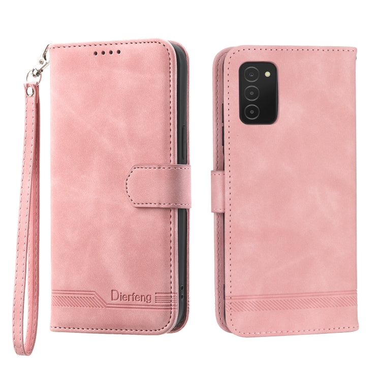 Dierfeng Dream Line TPU + PU Leather Phone Case, For Samsung Galaxy A22 5G, For Samsung Galaxy A03s 164mm, For Samsung Galaxy A03s 166mm, For Samsung Galaxy A03s US Version, For Samsung Galaxy A13, For Samsung Galaxy A53, For Samsung Galaxy A73        ...