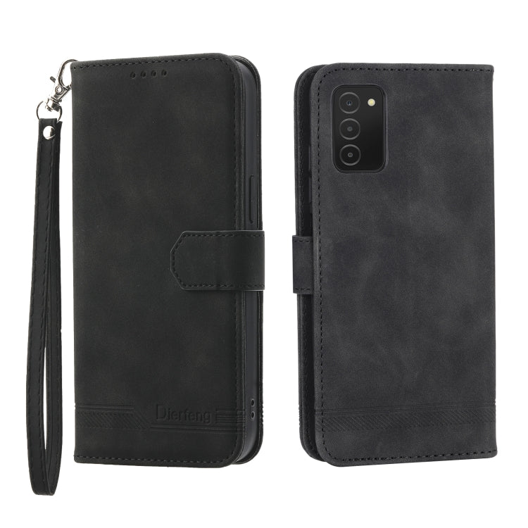 Dierfeng Dream Line TPU + PU Leather Phone Case, For Samsung Galaxy A22 5G, For Samsung Galaxy A03s 164mm, For Samsung Galaxy A03s 166mm, For Samsung Galaxy A03s US Version, For Samsung Galaxy A13, For Samsung Galaxy A53, For Samsung Galaxy A73        ...