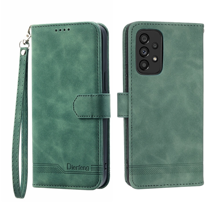 Dierfeng Dream Line TPU + PU Leather Phone Case, For Samsung Galaxy A22 5G, For Samsung Galaxy A03s 164mm, For Samsung Galaxy A03s 166mm, For Samsung Galaxy A03s US Version, For Samsung Galaxy A13, For Samsung Galaxy A53, For Samsung Galaxy A73        ...