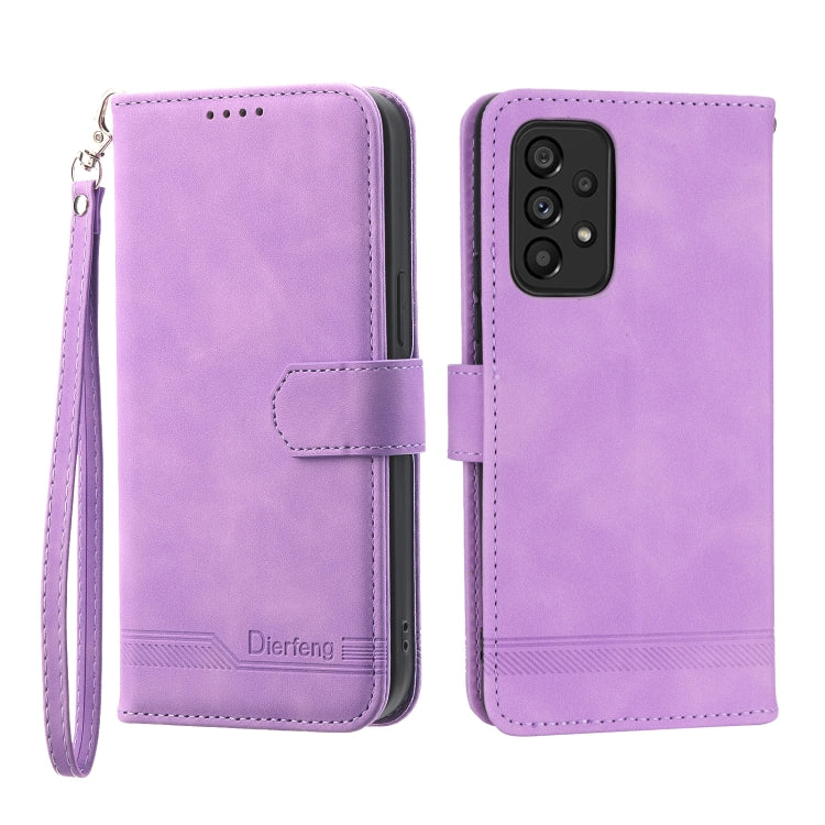 Dierfeng Dream Line TPU + PU Leather Phone Case, For Samsung Galaxy A22 5G, For Samsung Galaxy A03s 164mm, For Samsung Galaxy A03s 166mm, For Samsung Galaxy A03s US Version, For Samsung Galaxy A13, For Samsung Galaxy A53, For Samsung Galaxy A73        ...