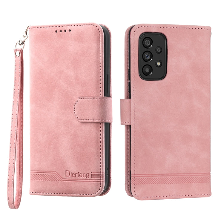 Dierfeng Dream Line TPU + PU Leather Phone Case, For Samsung Galaxy A22 5G, For Samsung Galaxy A03s 164mm, For Samsung Galaxy A03s 166mm, For Samsung Galaxy A03s US Version, For Samsung Galaxy A13, For Samsung Galaxy A53, For Samsung Galaxy A73        ...
