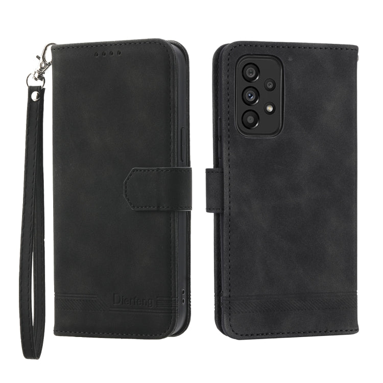 Dierfeng Dream Line TPU + PU Leather Phone Case, For Samsung Galaxy A22 5G, For Samsung Galaxy A03s 164mm, For Samsung Galaxy A03s 166mm, For Samsung Galaxy A03s US Version, For Samsung Galaxy A13, For Samsung Galaxy A53, For Samsung Galaxy A73        ...