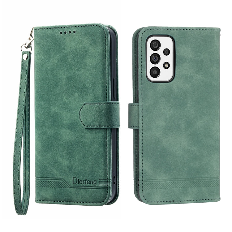 Dierfeng Dream Line TPU + PU Leather Phone Case, For Samsung Galaxy A22 5G, For Samsung Galaxy A03s 164mm, For Samsung Galaxy A03s 166mm, For Samsung Galaxy A03s US Version, For Samsung Galaxy A13, For Samsung Galaxy A53, For Samsung Galaxy A73        ...