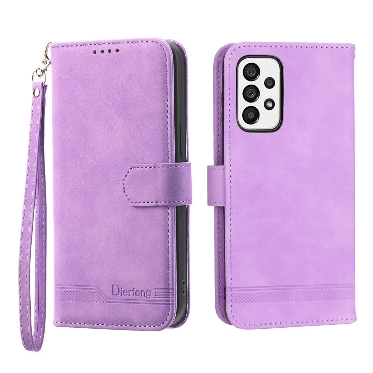 Dierfeng Dream Line TPU + PU Leather Phone Case, For Samsung Galaxy A22 5G, For Samsung Galaxy A03s 164mm, For Samsung Galaxy A03s 166mm, For Samsung Galaxy A03s US Version, For Samsung Galaxy A13, For Samsung Galaxy A53, For Samsung Galaxy A73        ...