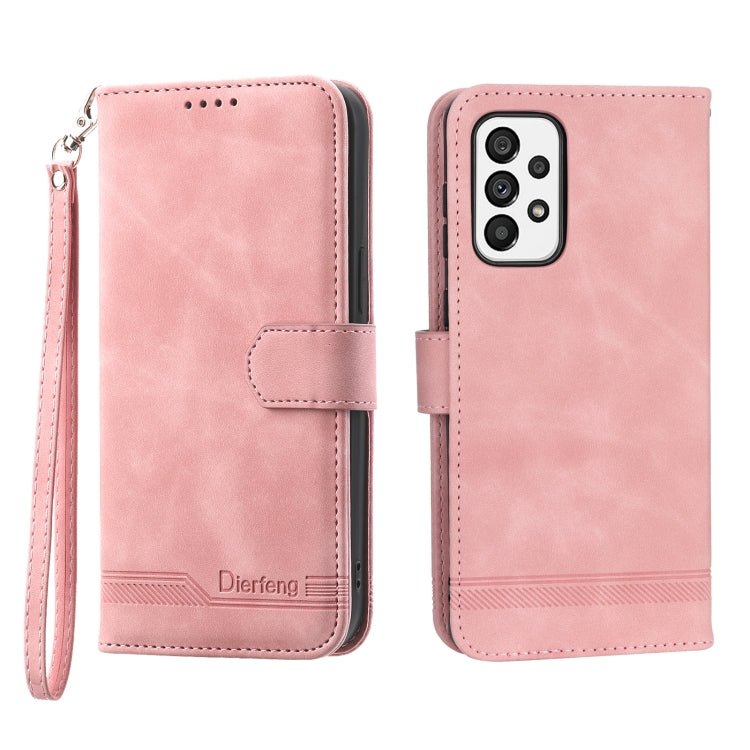 Dierfeng Dream Line TPU + PU Leather Phone Case, For Samsung Galaxy A22 5G, For Samsung Galaxy A03s 164mm, For Samsung Galaxy A03s 166mm, For Samsung Galaxy A03s US Version, For Samsung Galaxy A13, For Samsung Galaxy A53, For Samsung Galaxy A73        ...