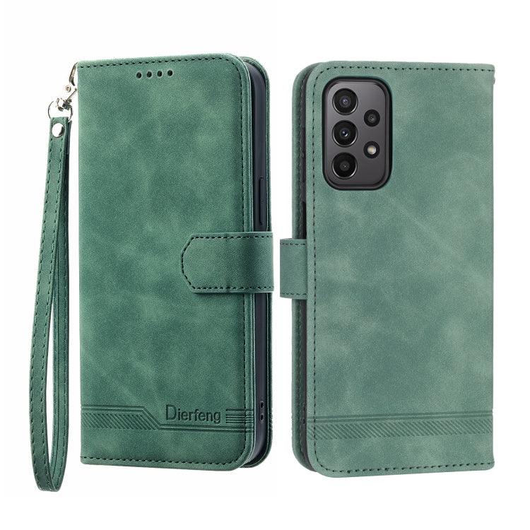 Dierfeng Dream Line TPU + PU Leather Phone Case, For Samsung Galaxy A22 5G, For Samsung Galaxy A03s 164mm, For Samsung Galaxy A03s 166mm, For Samsung Galaxy A03s US Version, For Samsung Galaxy A13, For Samsung Galaxy A53, For Samsung Galaxy A73        ...
