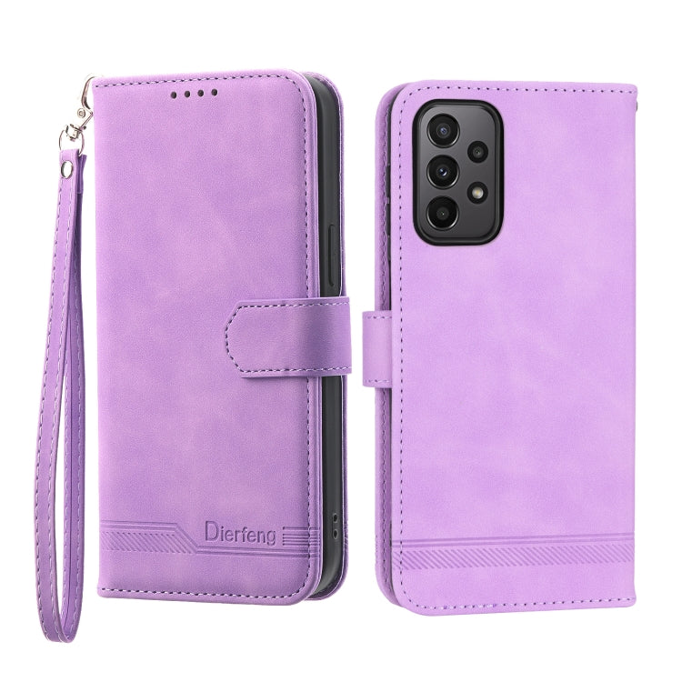 Dierfeng Dream Line TPU + PU Leather Phone Case, For Samsung Galaxy A22 5G, For Samsung Galaxy A03s 164mm, For Samsung Galaxy A03s 166mm, For Samsung Galaxy A03s US Version, For Samsung Galaxy A13, For Samsung Galaxy A53, For Samsung Galaxy A73        ...