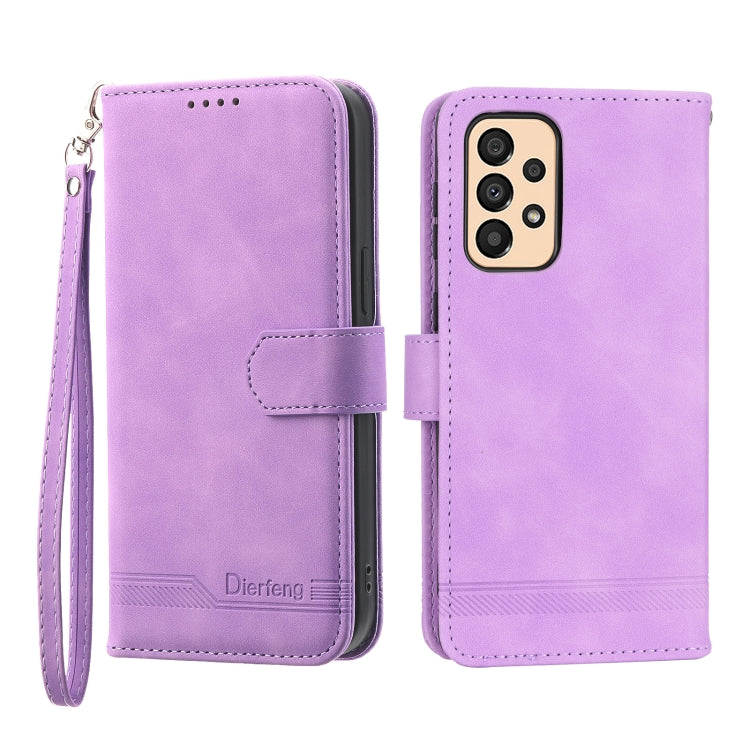 Dierfeng Dream Line TPU + PU Leather Phone Case, For Samsung Galaxy A33, For Samsung Galaxy A22e 5G JP Version, For Samsung Galaxy A14, For Samsung Galaxy A54, For Samsung Galaxy A34, For Samsung Galaxy S20 FE, For Samsung Galaxy S21 5G                ...