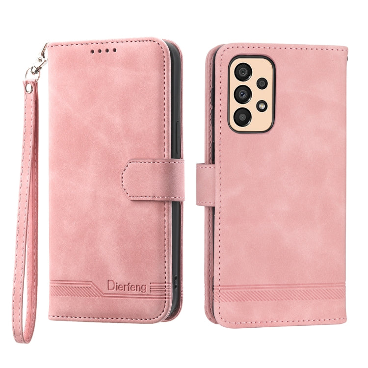 Dierfeng Dream Line TPU + PU Leather Phone Case, For Samsung Galaxy A33, For Samsung Galaxy A22e 5G JP Version, For Samsung Galaxy A14, For Samsung Galaxy A54, For Samsung Galaxy A34, For Samsung Galaxy S20 FE, For Samsung Galaxy S21 5G                ...