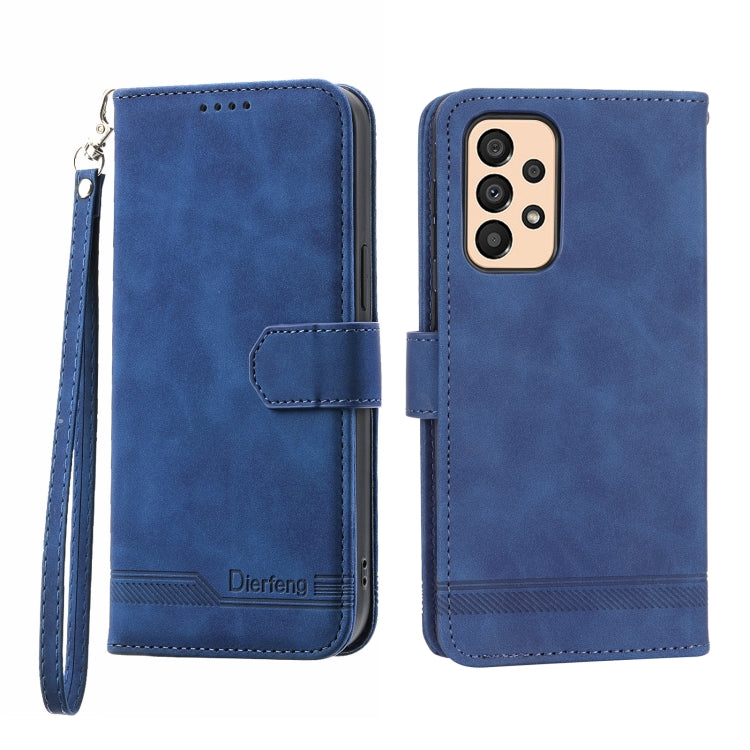 Dierfeng Dream Line TPU + PU Leather Phone Case, For Samsung Galaxy A33, For Samsung Galaxy A22e 5G JP Version, For Samsung Galaxy A14, For Samsung Galaxy A54, For Samsung Galaxy A34, For Samsung Galaxy S20 FE, For Samsung Galaxy S21 5G                ...