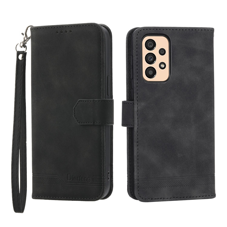 Dierfeng Dream Line TPU + PU Leather Phone Case, For Samsung Galaxy A33, For Samsung Galaxy A22e 5G JP Version, For Samsung Galaxy A14, For Samsung Galaxy A54, For Samsung Galaxy A34, For Samsung Galaxy S20 FE, For Samsung Galaxy S21 5G                ...