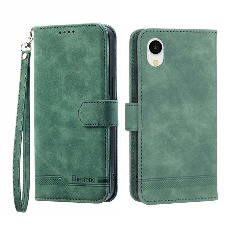 Dierfeng Dream Line TPU + PU Leather Phone Case, For Samsung Galaxy A33, For Samsung Galaxy A22e 5G JP Version, For Samsung Galaxy A14, For Samsung Galaxy A54, For Samsung Galaxy A34, For Samsung Galaxy S20 FE, For Samsung Galaxy S21 5G                ...