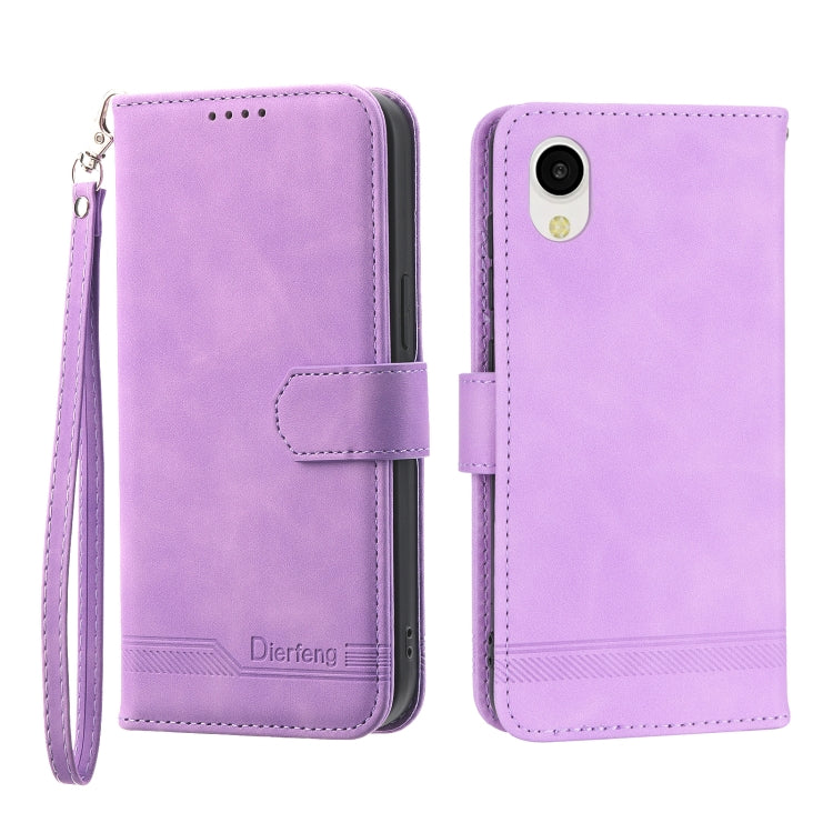 Dierfeng Dream Line TPU + PU Leather Phone Case, For Samsung Galaxy A33, For Samsung Galaxy A22e 5G JP Version, For Samsung Galaxy A14, For Samsung Galaxy A54, For Samsung Galaxy A34, For Samsung Galaxy S20 FE, For Samsung Galaxy S21 5G                ...