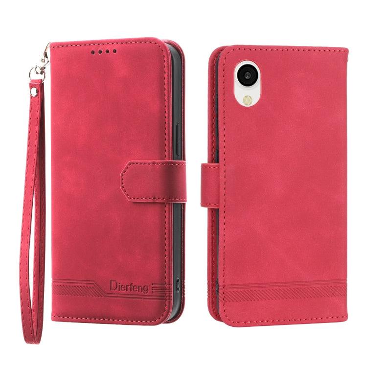 Dierfeng Dream Line TPU + PU Leather Phone Case, For Samsung Galaxy A33, For Samsung Galaxy A22e 5G JP Version, For Samsung Galaxy A14, For Samsung Galaxy A54, For Samsung Galaxy A34, For Samsung Galaxy S20 FE, For Samsung Galaxy S21 5G                ...