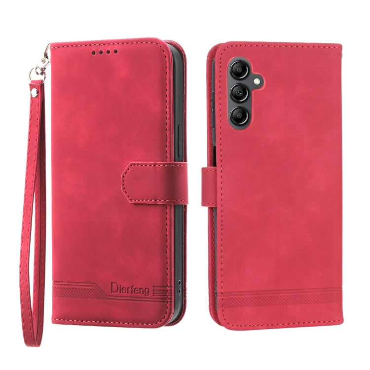 Dierfeng Dream Line TPU + PU Leather Phone Case, For Samsung Galaxy A33, For Samsung Galaxy A22e 5G JP Version, For Samsung Galaxy A14, For Samsung Galaxy A54, For Samsung Galaxy A34, For Samsung Galaxy S20 FE, For Samsung Galaxy S21 5G                ...
