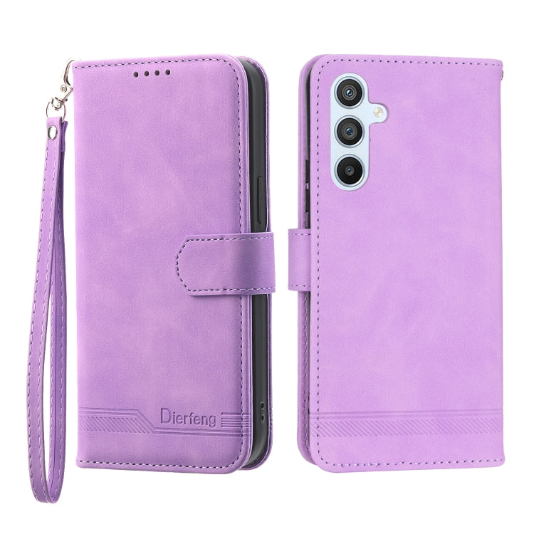 Dierfeng Dream Line TPU + PU Leather Phone Case, For Samsung Galaxy A33, For Samsung Galaxy A22e 5G JP Version, For Samsung Galaxy A14, For Samsung Galaxy A54, For Samsung Galaxy A34, For Samsung Galaxy S20 FE, For Samsung Galaxy S21 5G                ...