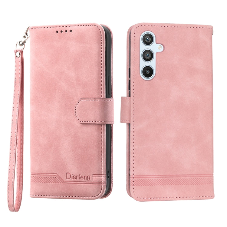 Dierfeng Dream Line TPU + PU Leather Phone Case, For Samsung Galaxy A33, For Samsung Galaxy A22e 5G JP Version, For Samsung Galaxy A14, For Samsung Galaxy A54, For Samsung Galaxy A34, For Samsung Galaxy S20 FE, For Samsung Galaxy S21 5G                ...