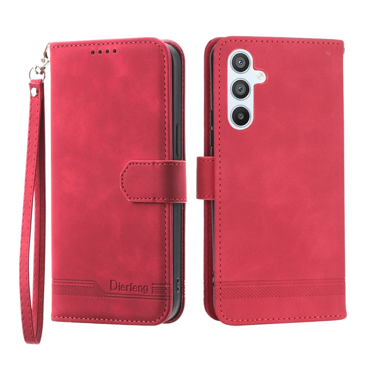 Dierfeng Dream Line TPU + PU Leather Phone Case, For Samsung Galaxy A33, For Samsung Galaxy A22e 5G JP Version, For Samsung Galaxy A14, For Samsung Galaxy A54, For Samsung Galaxy A34, For Samsung Galaxy S20 FE, For Samsung Galaxy S21 5G                ...