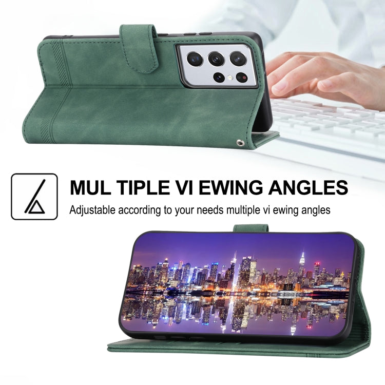 Dierfeng Dream Line TPU + PU Leather Phone Case, For Samsung Galaxy S21 Ultra 5G, For Samsung Galaxy S21 FE 5G, For Samsung Galaxy S22 5G, For Samsung Galaxy S22+ 5G, For Samsung Galaxy S22 Ultra 5G, For Samsung Galaxy S23 5G                           ...