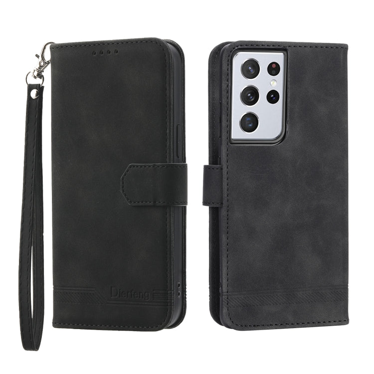 Dierfeng Dream Line TPU + PU Leather Phone Case, For Samsung Galaxy S21 Ultra 5G, For Samsung Galaxy S21 FE 5G, For Samsung Galaxy S22 5G, For Samsung Galaxy S22+ 5G, For Samsung Galaxy S22 Ultra 5G, For Samsung Galaxy S23 5G                           ...