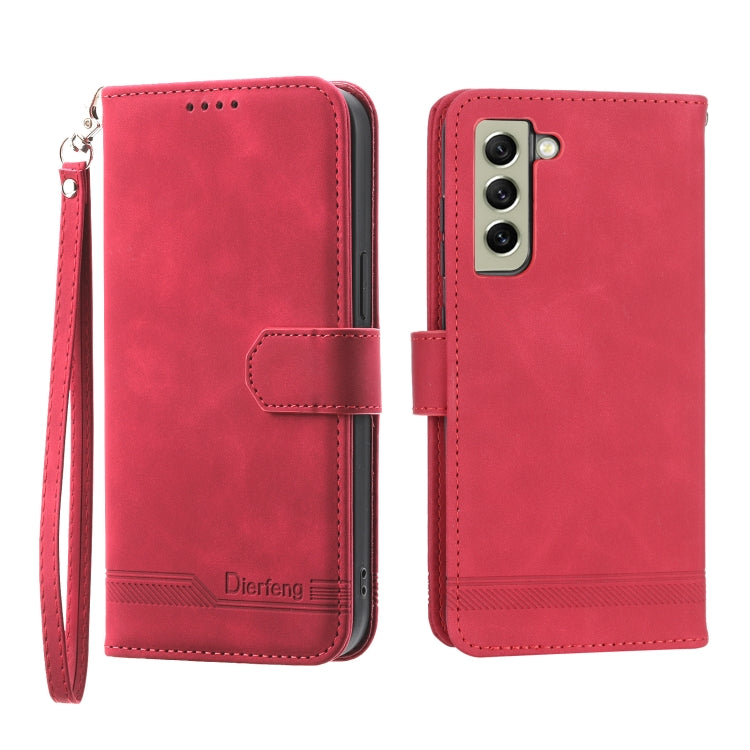 Dierfeng Dream Line TPU + PU Leather Phone Case, For Samsung Galaxy S21 Ultra 5G, For Samsung Galaxy S21 FE 5G, For Samsung Galaxy S22 5G, For Samsung Galaxy S22+ 5G, For Samsung Galaxy S22 Ultra 5G, For Samsung Galaxy S23 5G                           ...