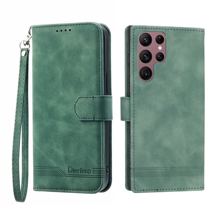 Dierfeng Dream Line TPU + PU Leather Phone Case, For Samsung Galaxy S21 Ultra 5G, For Samsung Galaxy S21 FE 5G, For Samsung Galaxy S22 5G, For Samsung Galaxy S22+ 5G, For Samsung Galaxy S22 Ultra 5G, For Samsung Galaxy S23 5G                           ...