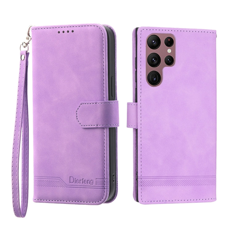 Dierfeng Dream Line TPU + PU Leather Phone Case, For Samsung Galaxy S21 Ultra 5G, For Samsung Galaxy S21 FE 5G, For Samsung Galaxy S22 5G, For Samsung Galaxy S22+ 5G, For Samsung Galaxy S22 Ultra 5G, For Samsung Galaxy S23 5G                           ...