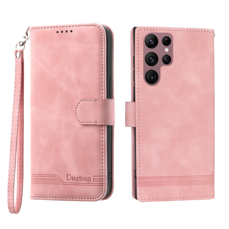 Dierfeng Dream Line TPU + PU Leather Phone Case, For Samsung Galaxy S21 Ultra 5G, For Samsung Galaxy S21 FE 5G, For Samsung Galaxy S22 5G, For Samsung Galaxy S22+ 5G, For Samsung Galaxy S22 Ultra 5G, For Samsung Galaxy S23 5G                           ...