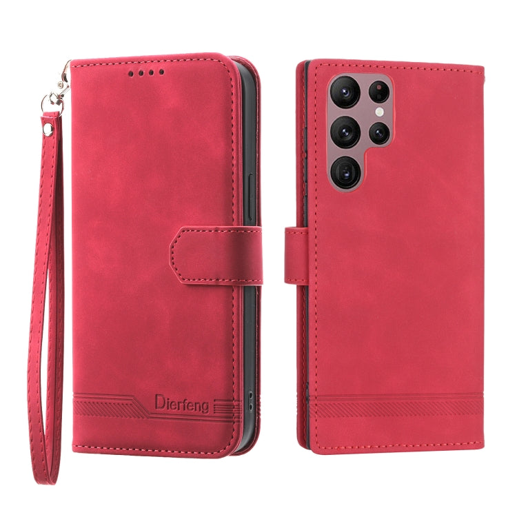 Dierfeng Dream Line TPU + PU Leather Phone Case, For Samsung Galaxy S21 Ultra 5G, For Samsung Galaxy S21 FE 5G, For Samsung Galaxy S22 5G, For Samsung Galaxy S22+ 5G, For Samsung Galaxy S22 Ultra 5G, For Samsung Galaxy S23 5G                           ...