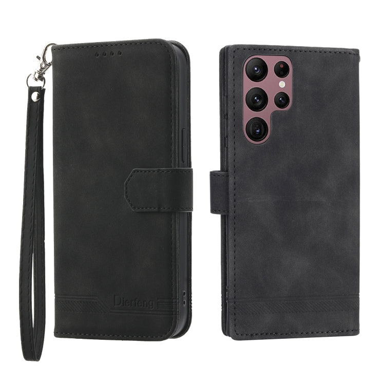 Dierfeng Dream Line TPU + PU Leather Phone Case, For Samsung Galaxy S21 Ultra 5G, For Samsung Galaxy S21 FE 5G, For Samsung Galaxy S22 5G, For Samsung Galaxy S22+ 5G, For Samsung Galaxy S22 Ultra 5G, For Samsung Galaxy S23 5G                           ...