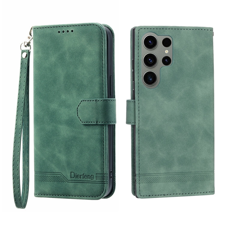 Dierfeng Dream Line TPU + PU Leather Phone Case, For Samsung Galaxy S21 Ultra 5G, For Samsung Galaxy S21 FE 5G, For Samsung Galaxy S22 5G, For Samsung Galaxy S22+ 5G, For Samsung Galaxy S22 Ultra 5G, For Samsung Galaxy S23 5G                           ...