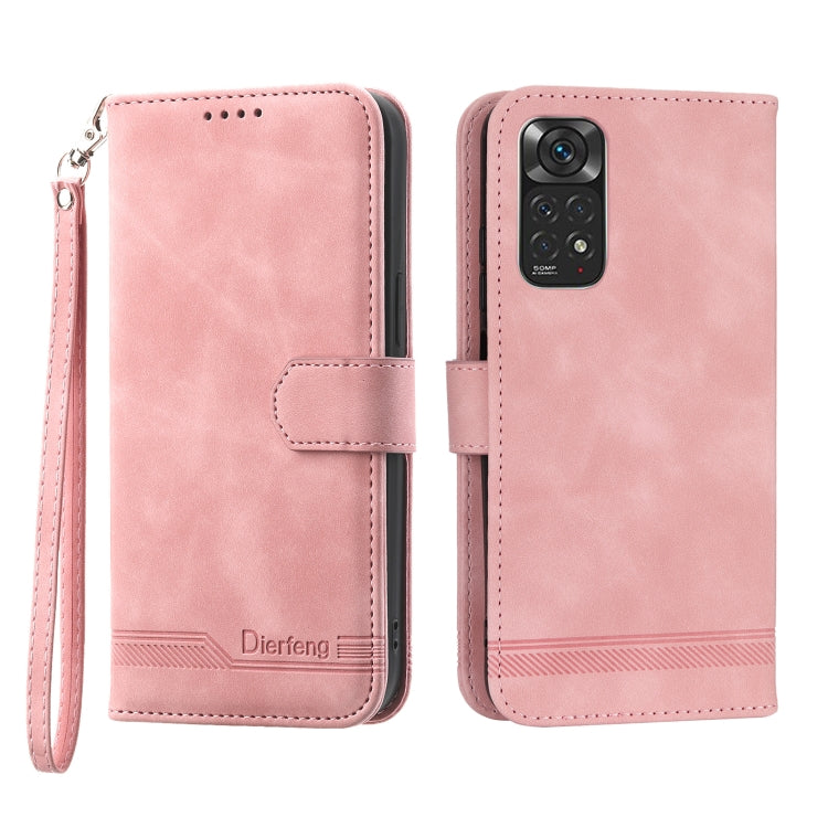 Dierfeng Dream Line TPU + PU Leather Phone Case, For Xiaomi Redmi Note 11 / Note 11S, For Xiaomi Redmi Note 11 Pro Foreign, For Xiaomi Redmi 10C, For Xiaomi Redmi 10A, For Xiaomi Redmi Note 11 Pro Max, For Xiaomi Redmi A1 4G                            ...