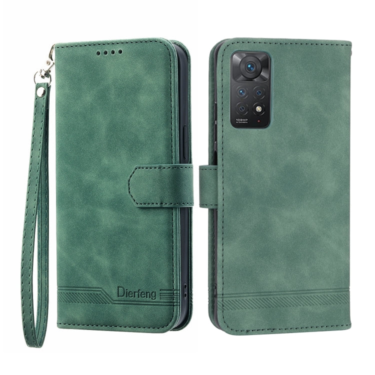 Dierfeng Dream Line TPU + PU Leather Phone Case, For Xiaomi Redmi Note 11 / Note 11S, For Xiaomi Redmi Note 11 Pro Foreign, For Xiaomi Redmi 10C, For Xiaomi Redmi 10A, For Xiaomi Redmi Note 11 Pro Max, For Xiaomi Redmi A1 4G                            ...