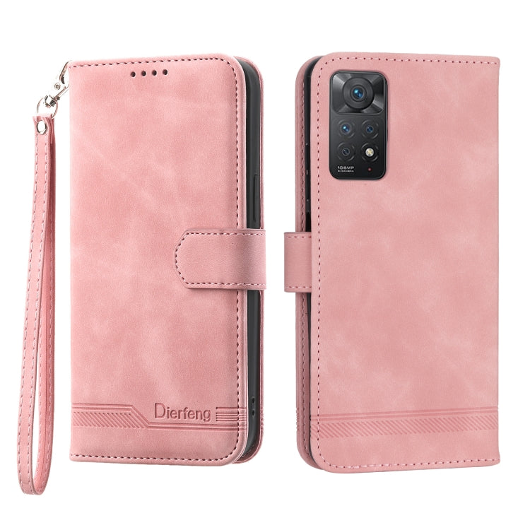 Dierfeng Dream Line TPU + PU Leather Phone Case, For Xiaomi Redmi Note 11 / Note 11S, For Xiaomi Redmi Note 11 Pro Foreign, For Xiaomi Redmi 10C, For Xiaomi Redmi 10A, For Xiaomi Redmi Note 11 Pro Max, For Xiaomi Redmi A1 4G                            ...