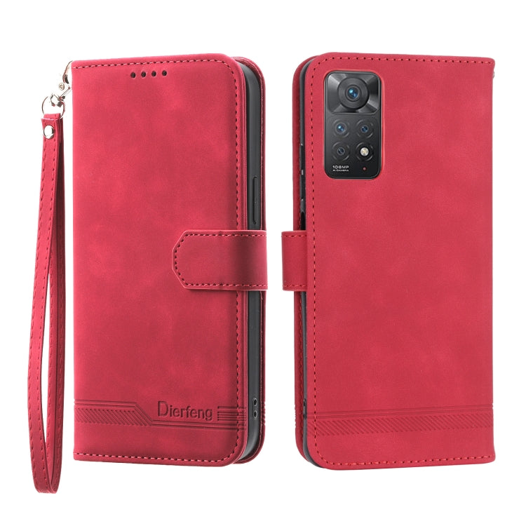 Dierfeng Dream Line TPU + PU Leather Phone Case, For Xiaomi Redmi Note 11 / Note 11S, For Xiaomi Redmi Note 11 Pro Foreign, For Xiaomi Redmi 10C, For Xiaomi Redmi 10A, For Xiaomi Redmi Note 11 Pro Max, For Xiaomi Redmi A1 4G                            ...
