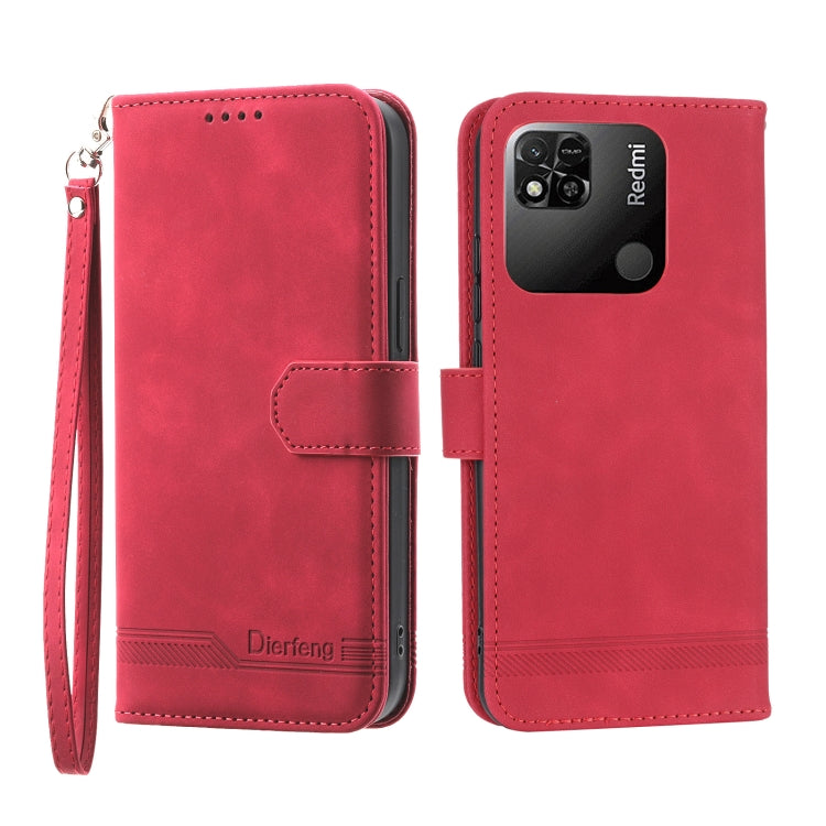 Dierfeng Dream Line TPU + PU Leather Phone Case, For Xiaomi Redmi Note 11 / Note 11S, For Xiaomi Redmi Note 11 Pro Foreign, For Xiaomi Redmi 10C, For Xiaomi Redmi 10A, For Xiaomi Redmi Note 11 Pro Max, For Xiaomi Redmi A1 4G                            ...