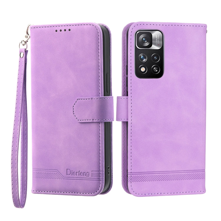 Dierfeng Dream Line TPU + PU Leather Phone Case, For Xiaomi Redmi Note 11 / Note 11S, For Xiaomi Redmi Note 11 Pro Foreign, For Xiaomi Redmi 10C, For Xiaomi Redmi 10A, For Xiaomi Redmi Note 11 Pro Max, For Xiaomi Redmi A1 4G                            ...