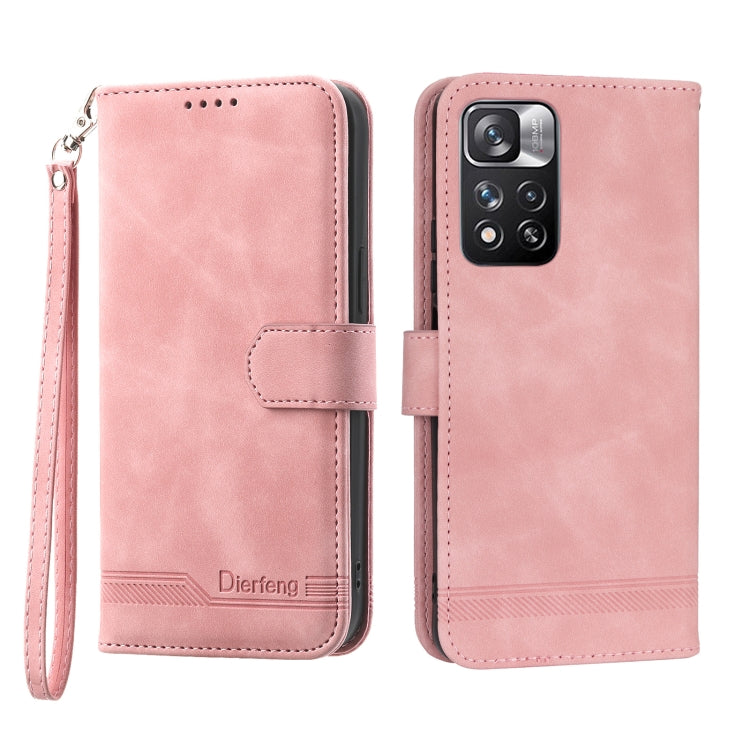 Dierfeng Dream Line TPU + PU Leather Phone Case, For Xiaomi Redmi Note 11 / Note 11S, For Xiaomi Redmi Note 11 Pro Foreign, For Xiaomi Redmi 10C, For Xiaomi Redmi 10A, For Xiaomi Redmi Note 11 Pro Max, For Xiaomi Redmi A1 4G                            ...