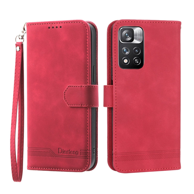 Dierfeng Dream Line TPU + PU Leather Phone Case, For Xiaomi Redmi Note 11 / Note 11S, For Xiaomi Redmi Note 11 Pro Foreign, For Xiaomi Redmi 10C, For Xiaomi Redmi 10A, For Xiaomi Redmi Note 11 Pro Max, For Xiaomi Redmi A1 4G                            ...