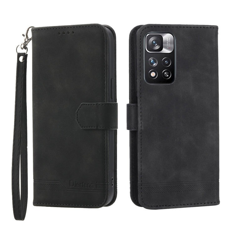 Dierfeng Dream Line TPU + PU Leather Phone Case, For Xiaomi Redmi Note 11 / Note 11S, For Xiaomi Redmi Note 11 Pro Foreign, For Xiaomi Redmi 10C, For Xiaomi Redmi 10A, For Xiaomi Redmi Note 11 Pro Max, For Xiaomi Redmi A1 4G                            ...