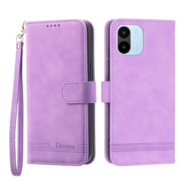 Dierfeng Dream Line TPU + PU Leather Phone Case, For Xiaomi Redmi Note 11 / Note 11S, For Xiaomi Redmi Note 11 Pro Foreign, For Xiaomi Redmi 10C, For Xiaomi Redmi 10A, For Xiaomi Redmi Note 11 Pro Max, For Xiaomi Redmi A1 4G                            ...
