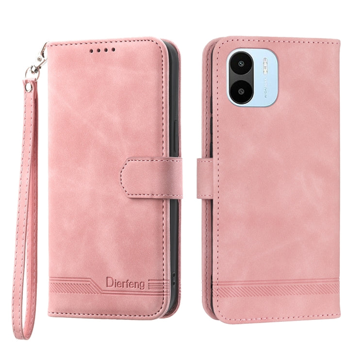 Dierfeng Dream Line TPU + PU Leather Phone Case, For Xiaomi Redmi Note 11 / Note 11S, For Xiaomi Redmi Note 11 Pro Foreign, For Xiaomi Redmi 10C, For Xiaomi Redmi 10A, For Xiaomi Redmi Note 11 Pro Max, For Xiaomi Redmi A1 4G                            ...
