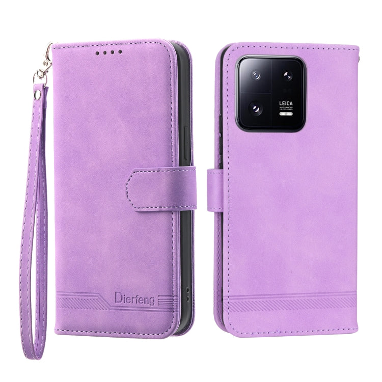 Dierfeng Dream Line TPU + PU Leather Phone Case, For Xiaomi 12 Ultra, For Xiaomi 13, For Xiaomi 13 Pro, For Xiaomi Poco C40