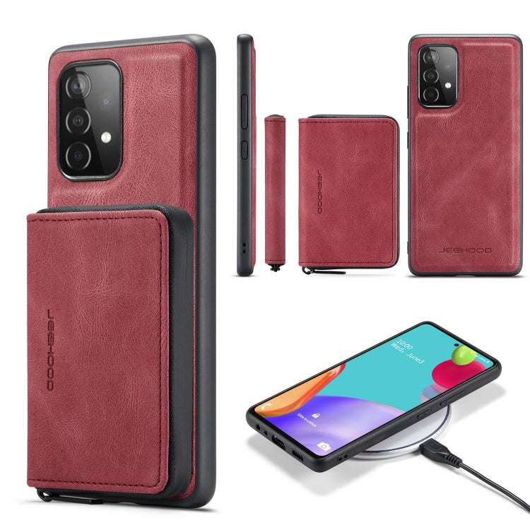 JEEHOOD Magnetic Zipper Horizontal Flip Leather Phone Case, For Samsung Galaxy A15 5G, For Samsung Galaxy A55 5G, For Samsung Galaxy A35 5G, For Samsung Galaxy S24 Ultra 5G, For Samsung Galaxy S24+ 5G, For Samsung Galaxy S24 5G                         ...