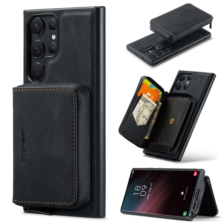 JEEHOOD Magnetic Zipper Horizontal Flip Leather Phone Case, For Samsung Galaxy A15 5G, For Samsung Galaxy A55 5G, For Samsung Galaxy A35 5G, For Samsung Galaxy S24 Ultra 5G, For Samsung Galaxy S24+ 5G, For Samsung Galaxy S24 5G                         ...
