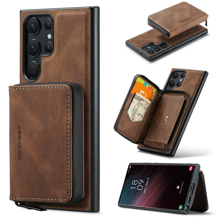 JEEHOOD Magnetic Zipper Horizontal Flip Leather Phone Case, For Samsung Galaxy A15 5G, For Samsung Galaxy A55 5G, For Samsung Galaxy A35 5G, For Samsung Galaxy S24 Ultra 5G, For Samsung Galaxy S24+ 5G, For Samsung Galaxy S24 5G                         ...